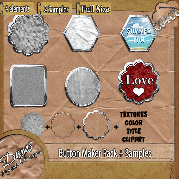BUTTON MAKER PACK - FULL SIZE - Click Image to Close